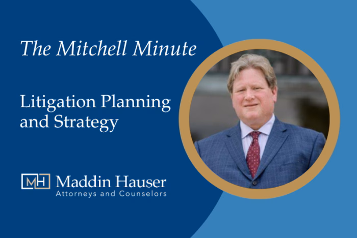 Mitchell Minute Litigation Planning and Strategy Featured Image