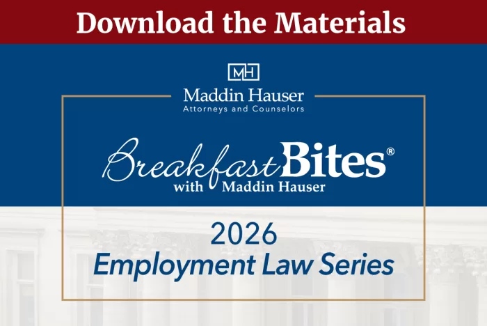 2026 Breakfast Bites®: Employment Law Series Materials